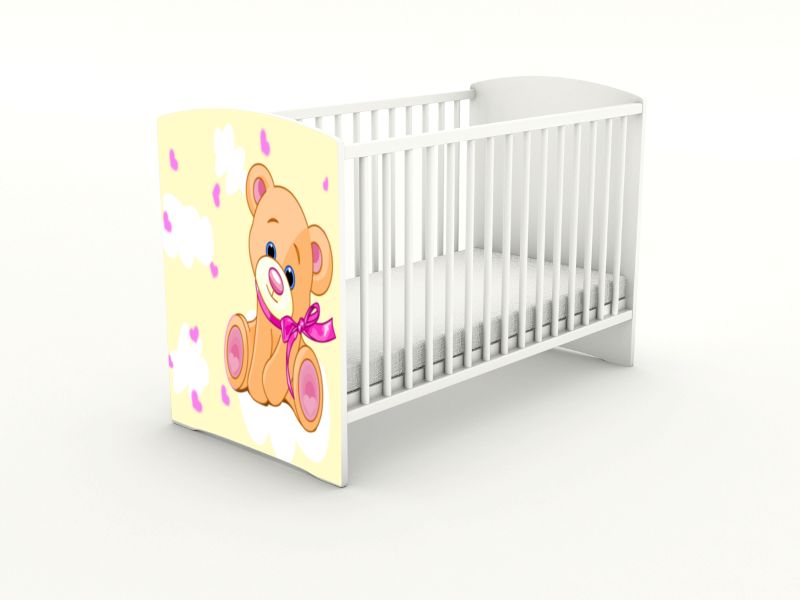 Becks detská postieľka Macko žlty